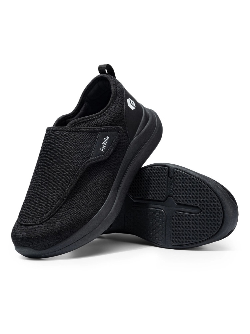 Fitville  Men’s Black Slip-On Comfort Loafer NWT
